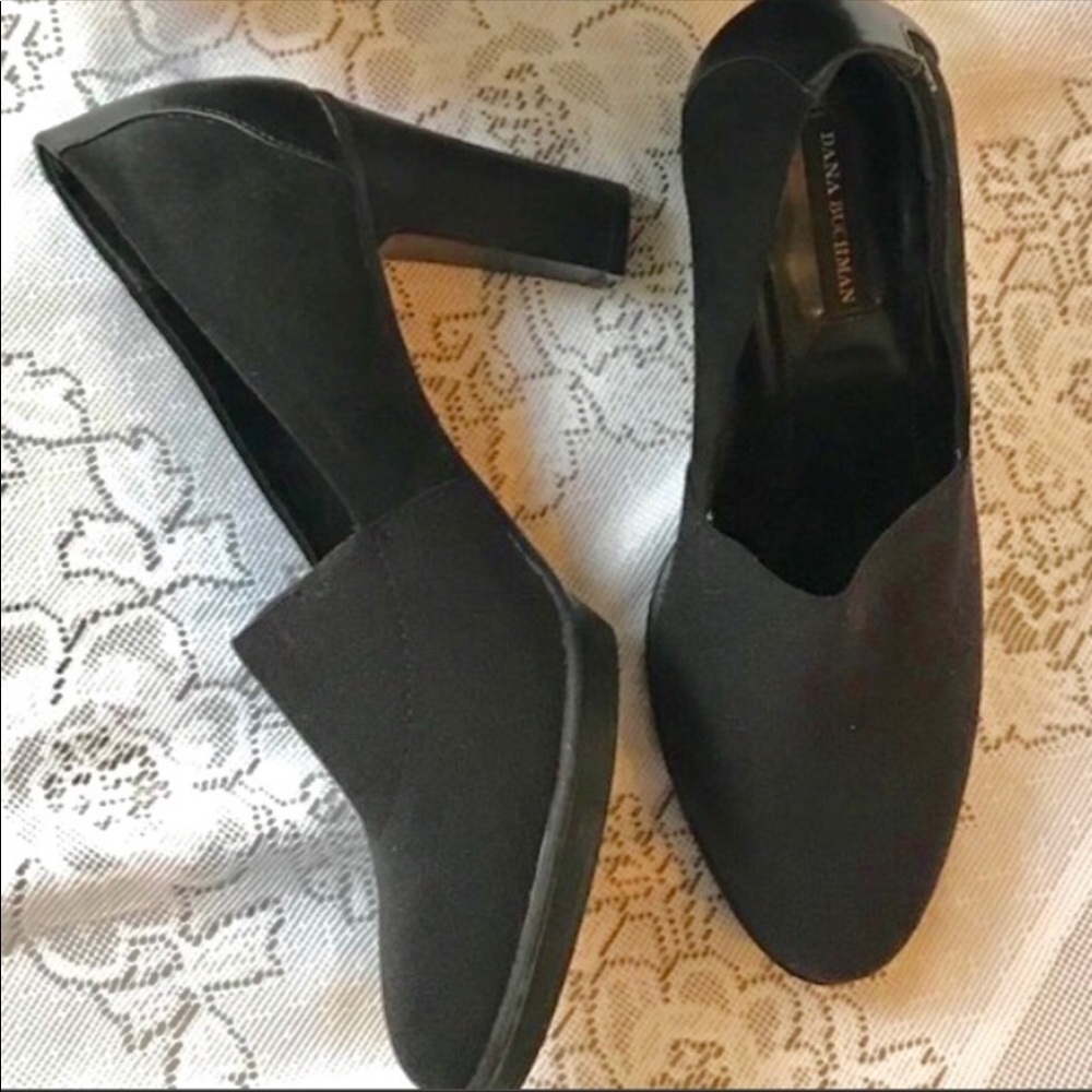 Dana Buchman Black Shoes Heels with Box, Size 7M